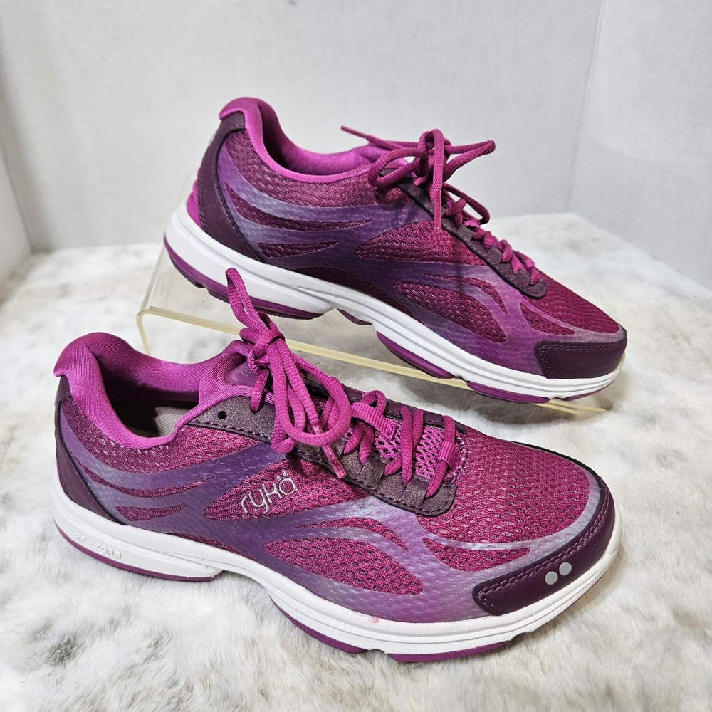 Ryka Purple Devo Plus 2 Mesh Walking Shoes 6M Athletic Fitness Workout Sneakers
